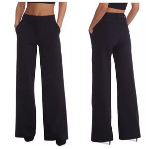 Commando Black CEO Neoprene Wide-Leg Trouser NWT Size L